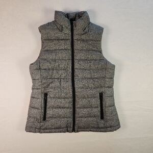 BANANA REPUBLIC Puffer Vest Women Medium Grey Outdoor